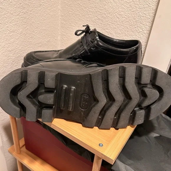 Men's Clarks Black Leather Shoes